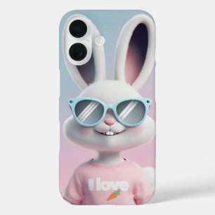 iPhone 16 case I love carrot bunny
