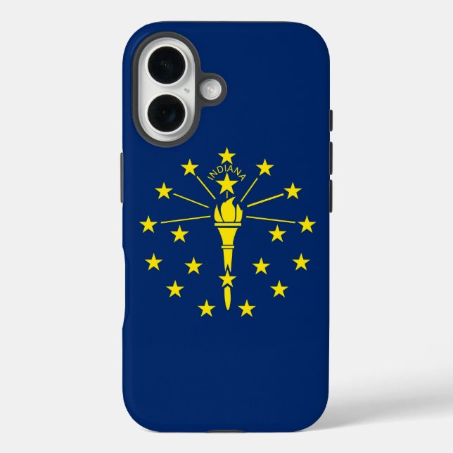 iPhone 16 Case-Mate with Indiana flag Case (Back)