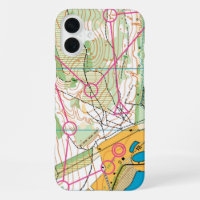 iPhone 16 case - Orienteering map