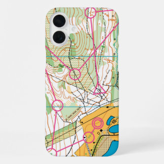 iPhone 16 case - Orienteering map