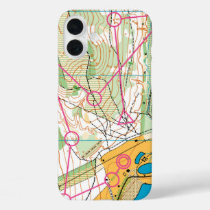 iPhone 16 case - Orienteering map