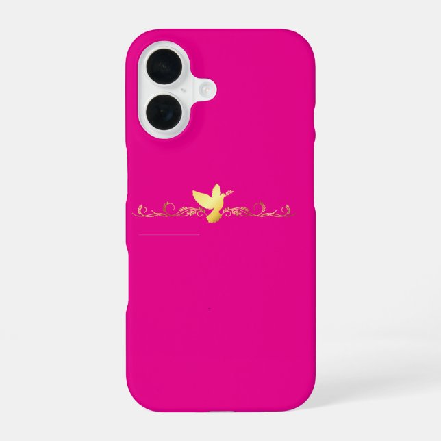 iPhone 16 "Golden Dove" iPhone 16 Case (Back)
