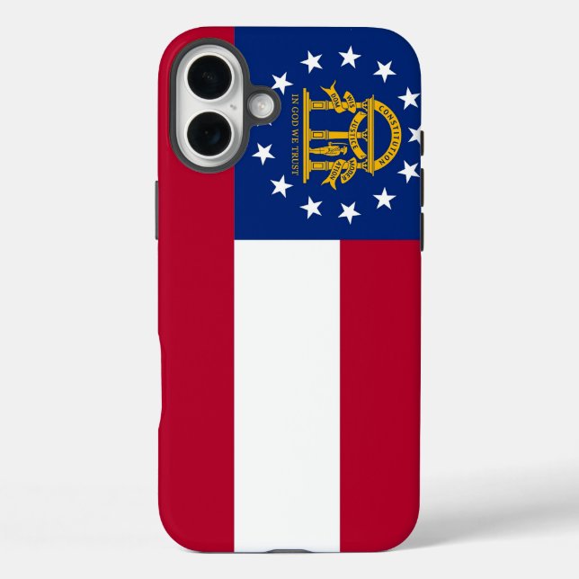 iPhone 16 Plus Case-Mate, Georgia flag Case-Mate iPhone Case (Back)