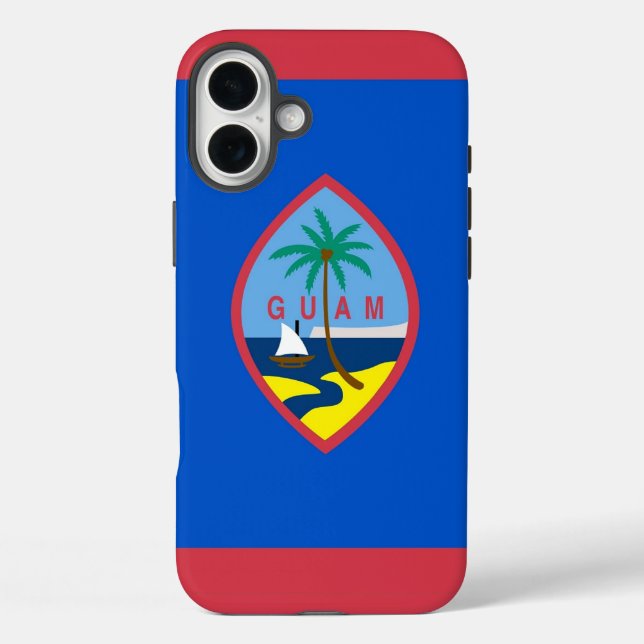 iPhone 16 Plus Case-Mate, Guam flag Case-Mate iPhone Case (Back)