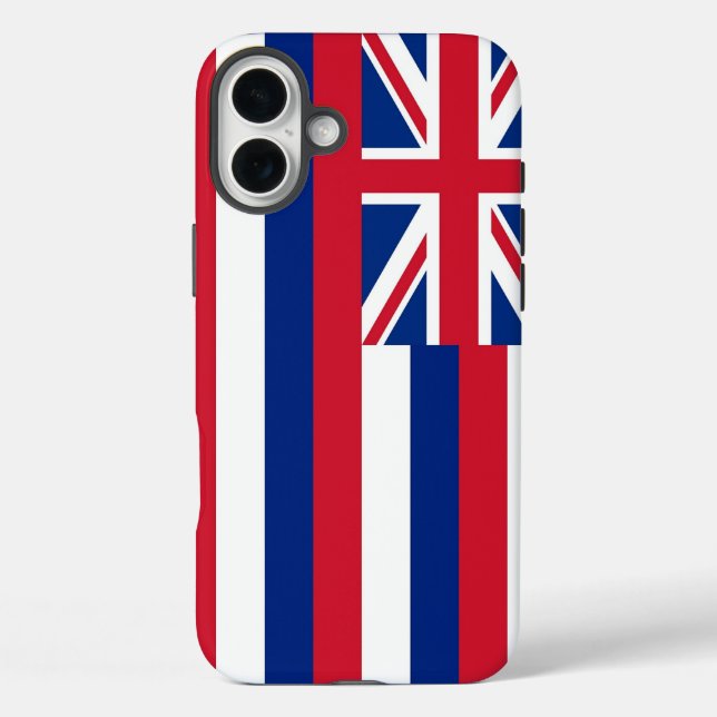 iPhone 16 Plus Case-Mate, Hawaii flag Case-Mate iPhone Case (Back)