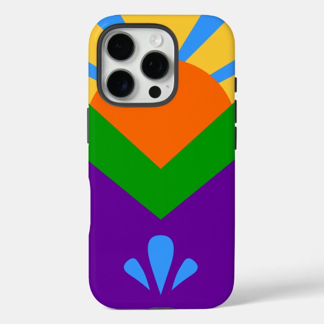 iPhone 16 Pro Case-Mate, Manitou Springs flag Case-Mate iPhone Case (Back)