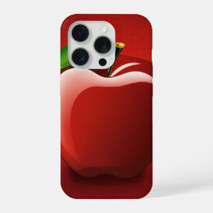 iPhone 16 Pro Case   Red Apple Logo Design   Minim
