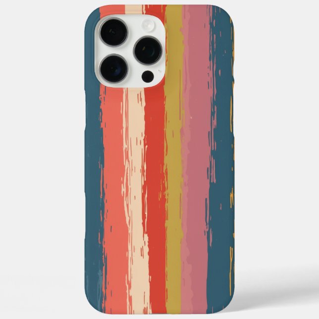 iPhone 16 Pro Max Case - Striped pattern (Back)