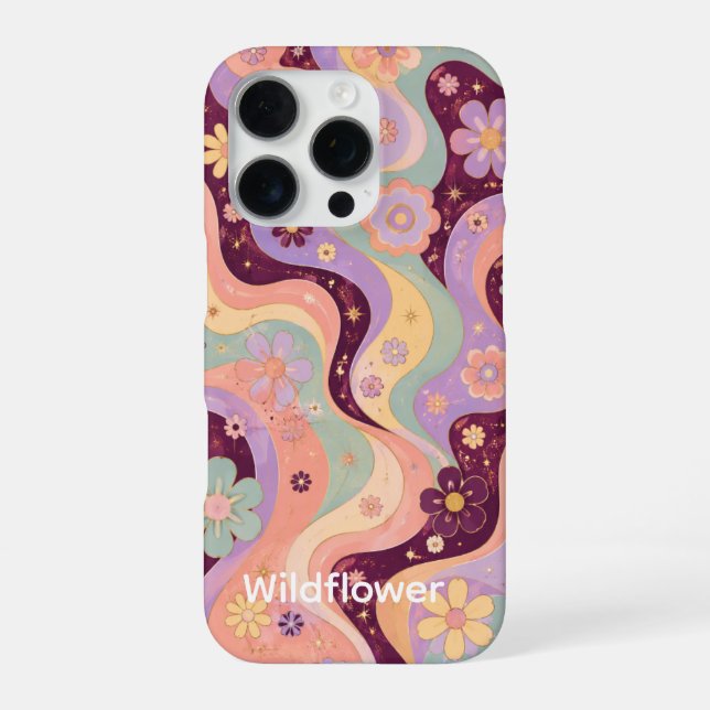 iPhone 16 Pro Wildflower Custom Photo Case (Back)