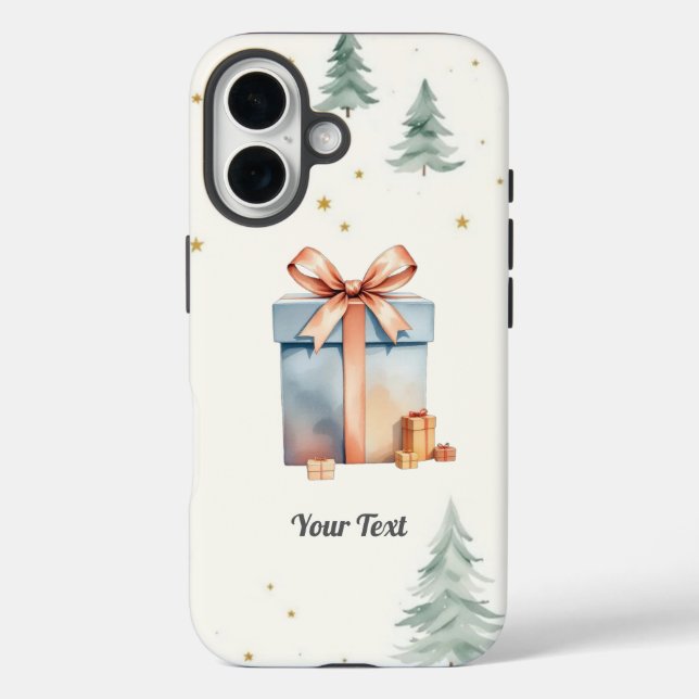 iPhone 16 Tough Case - Elegant Gift Box Design" (Back)