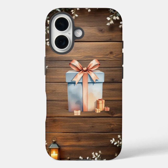iPhone 16 Tough Case - Elegant Gift Box Design" (Back)