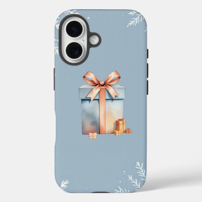 iPhone 16 Tough Case - Elegant Gift Box Design" (Back)