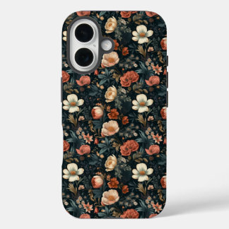 iPhone 16 Tough Case, Seamless Floral Case