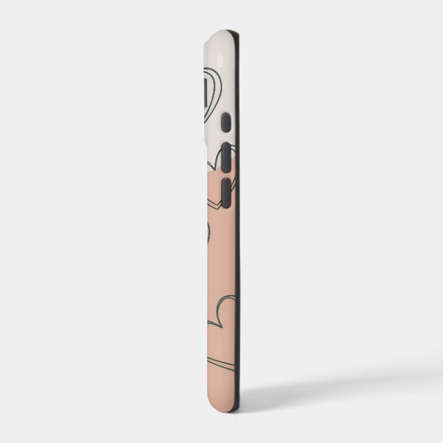 iPhone 17 Case – Aesthetic Neutral Phone Cover (Back / Left)