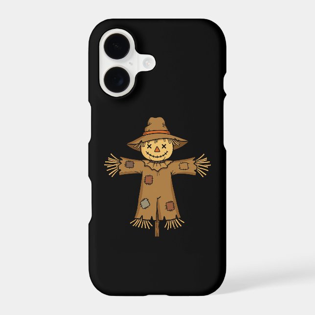 iPhone 17 Case – Cute Scarecrow Halloween Design (Back)