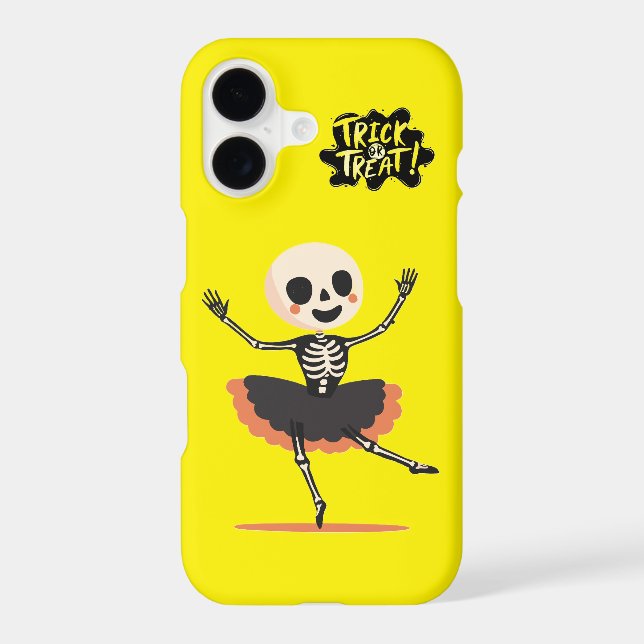 iPhone 17 Case Mate – Adorable Halloween Skeleton  (Back)