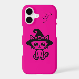 iPhone 17 Case Mate – Purple Cute Halloween Cat