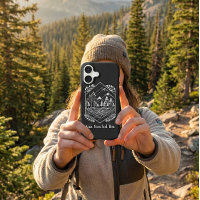 iPhone 17 Mountain Forest Case Editable Text