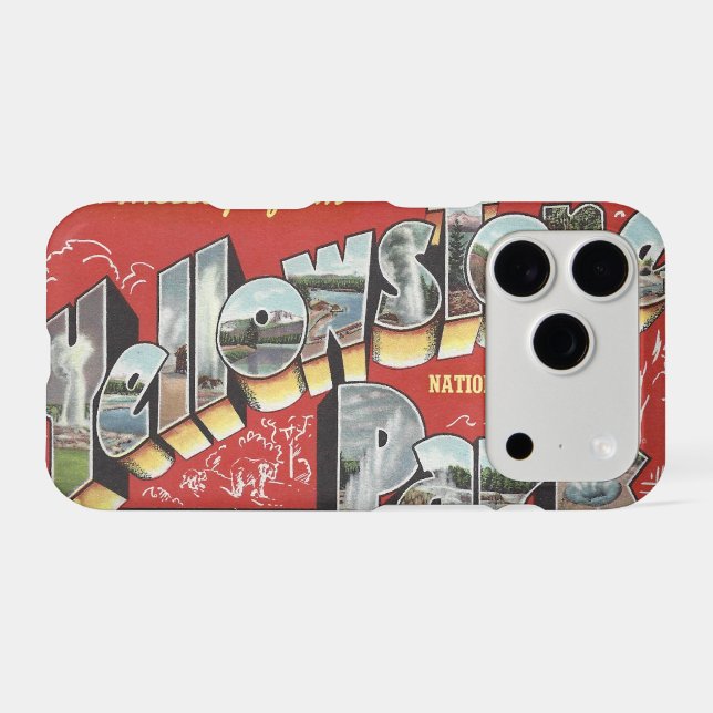 iPHONE 17 PRO CASE VINTAGE 30'S POSTCARD (Back Horizontal)