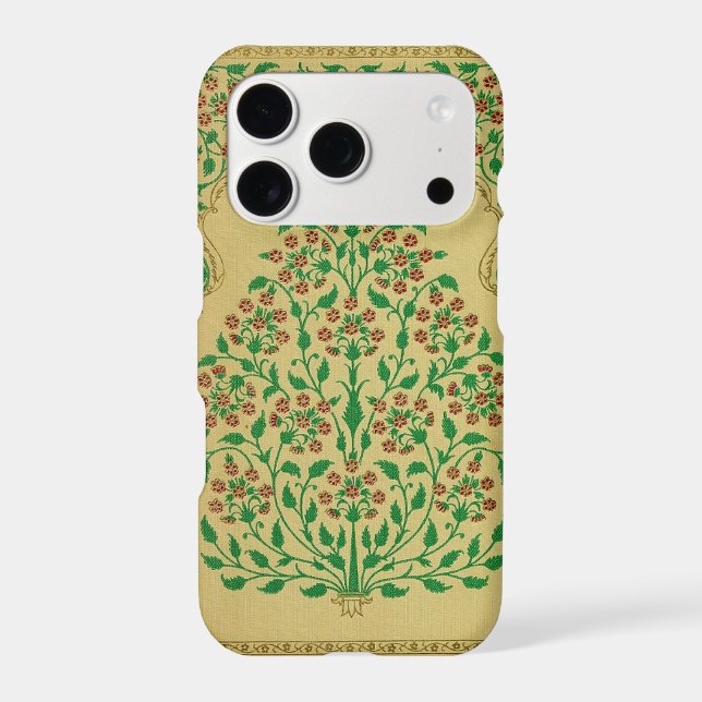 iPHONE 17 PRO CASE VINTAGE CLOTH BOOK COVER (Back)