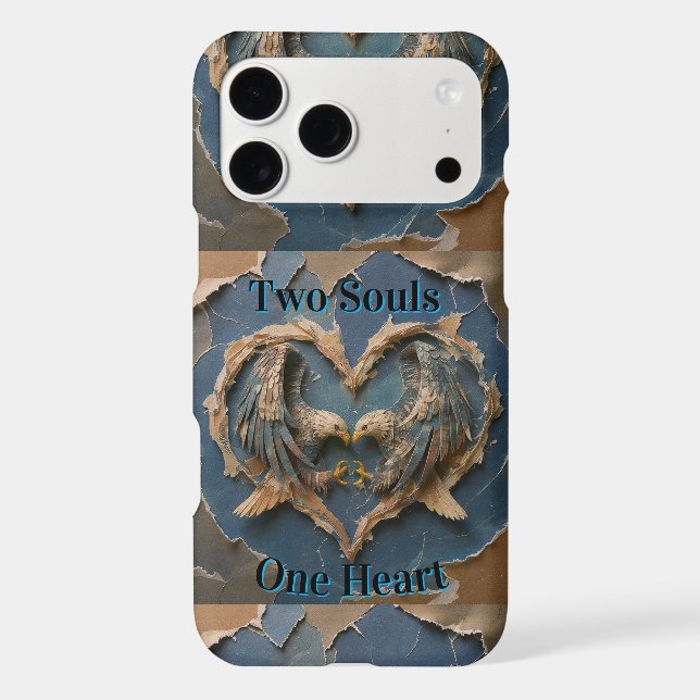 iPhone 17 Pro Max Case Paper Cut Eagle Heart (Back)