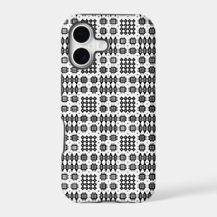 iPhone 5/5s Case: Black on White Welsh Tapestry