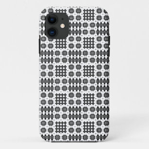 iPhone 5/5s Case: Black on White Welsh Tapestry iPhone 11 Case