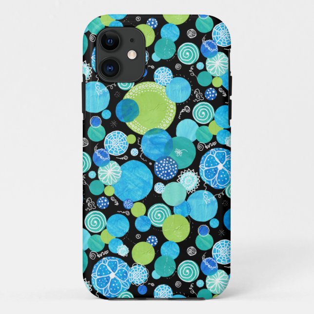 iPhone 5/5s Case: Blue Moons Quirky Pattern Case-Mate iPhone Case (Back)