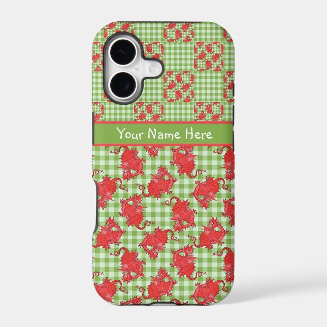 iPhone 5/5s Case-Mate Case: Personalize Red Dragon (Back)