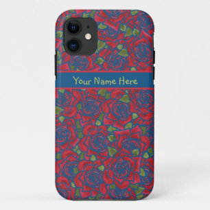 iPhone 5/5s Case-Mate Case: Red Roses, Personalise 11 Case