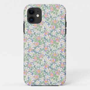 iPhone 5/5s Case: Pink Dogroses on Blue Blue 11 Case