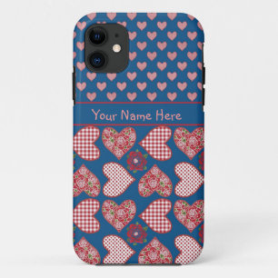 iPhone 5/5s Case to Personalise: Hearts and Roses