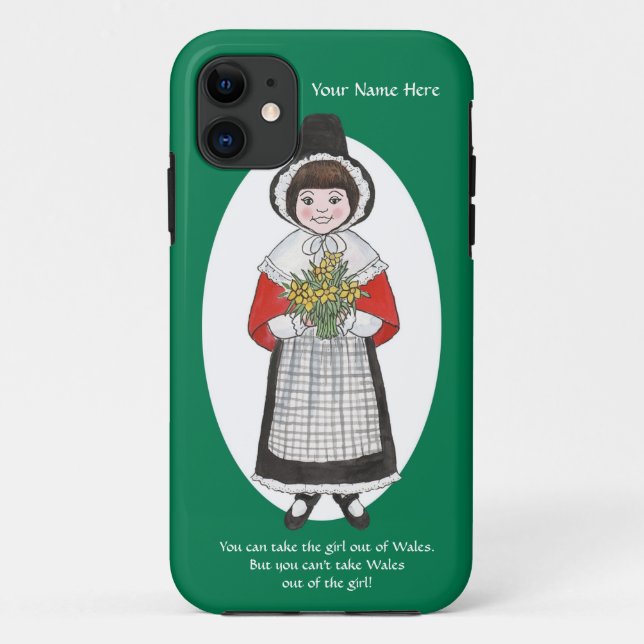 iPhone 5/5s Case to Personalize, Welsh Girl (Back)