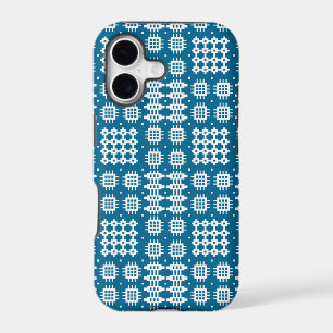 iPhone 5/5s Case: White on Navy, Welsh Tapestry