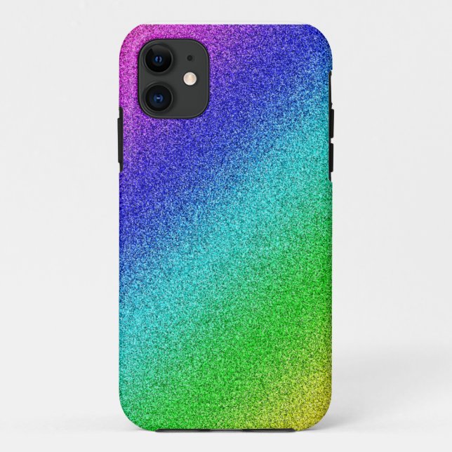 iPhone 5, Barely There Case Glitter Rainbow (Back)