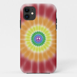 iPhone 5 Barely There Case, Rainbow Peace Burst 11 Case