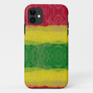 iPhone 5 Barely There Case, Rasta Abstract 11 Case