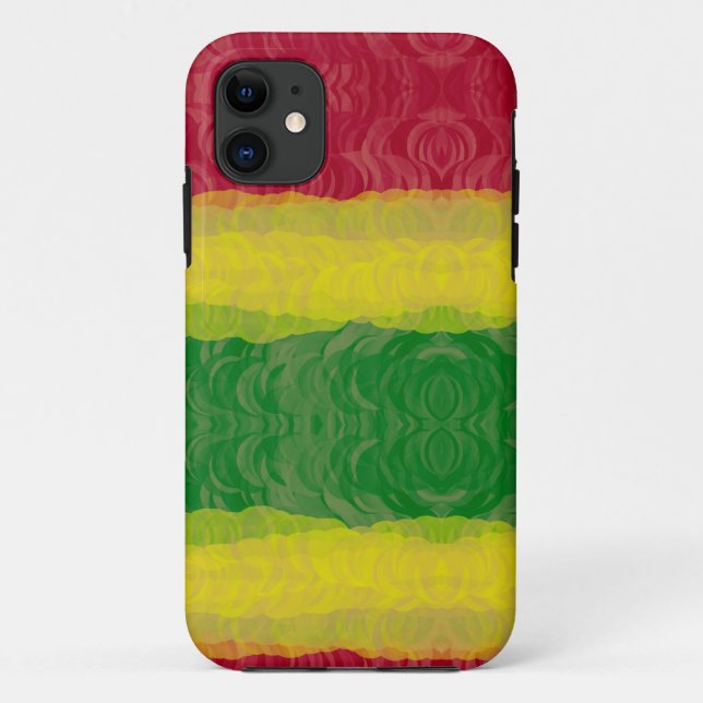 iPhone 5 Barely There Case, Rasta Abstract Case-Mate iPhone Case (Back)