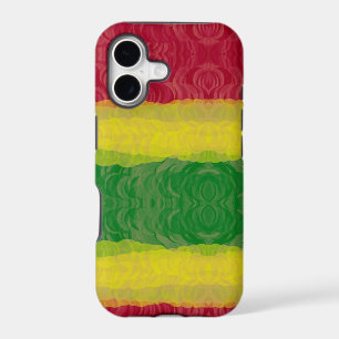 iPhone 5 Barely There ID Case, Rasta Abstract