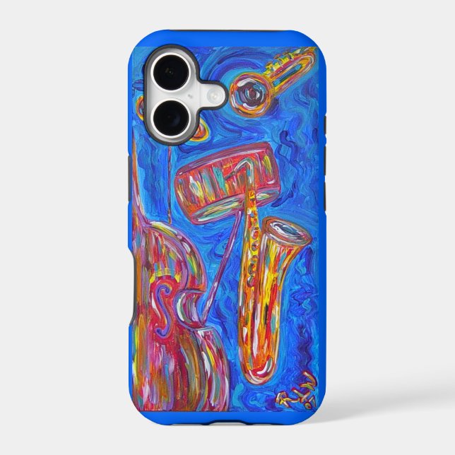 iPhone 5 Case - Cool Blue Jazz (Back)