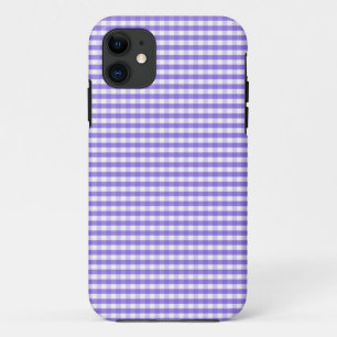 IPhone 5 Case in Purple Gingham Check