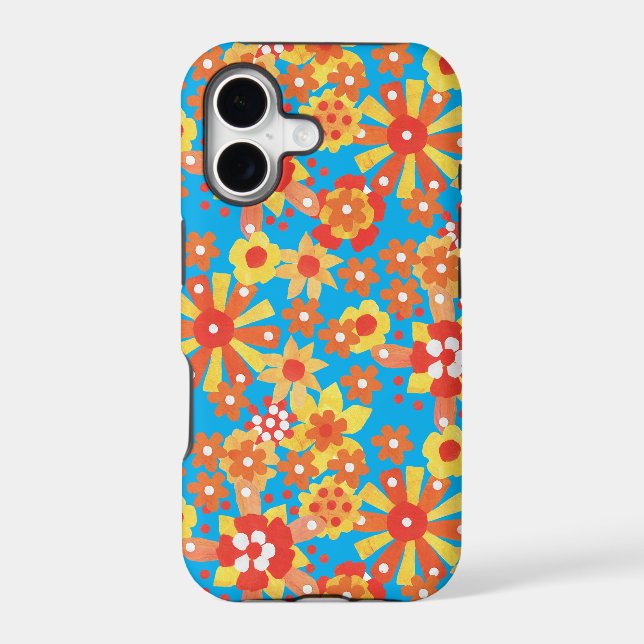 iPhone 5 Case-Mate Case, Ditzy Orange Flowers (Back)