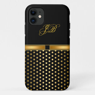 iPhone 5 Case-Mate Case Gold Black Spot