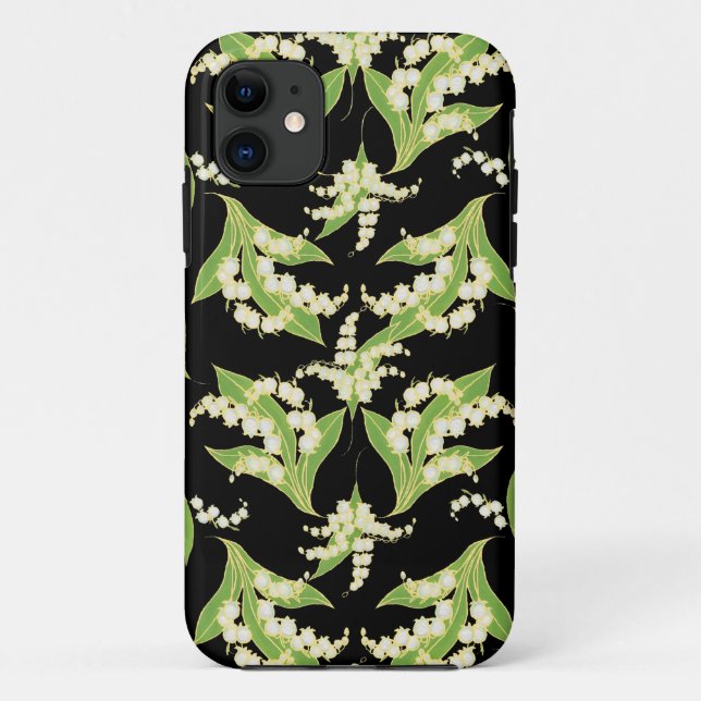 iPhone 5 Case-Mate case Lilies of the Valley Black (Back)