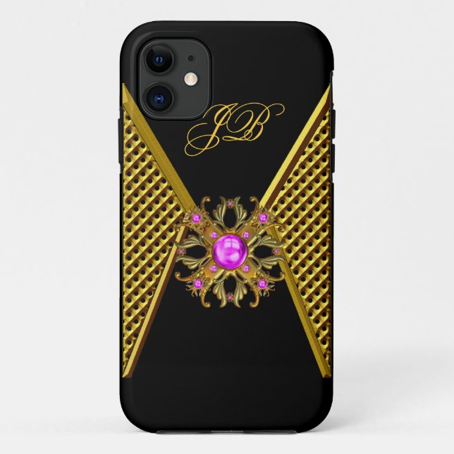 iPhone 5 Case-Mate Case Pink Gold Black (Back)