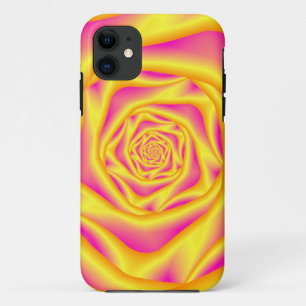iPhone 5 Case  Spiral Rose in Yellow and Pink