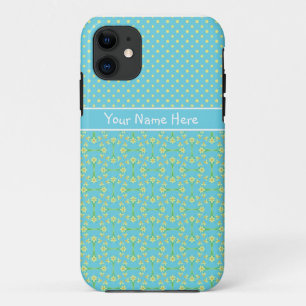 iPhone 5 Case to Personalise Daffodils on Sky Blue