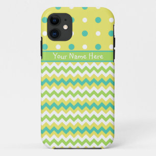 iPhone 5 Case to Personalise: Polka Dots, Chevrons