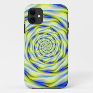 iPhone 5 Case Vortex in Blue and Yellow