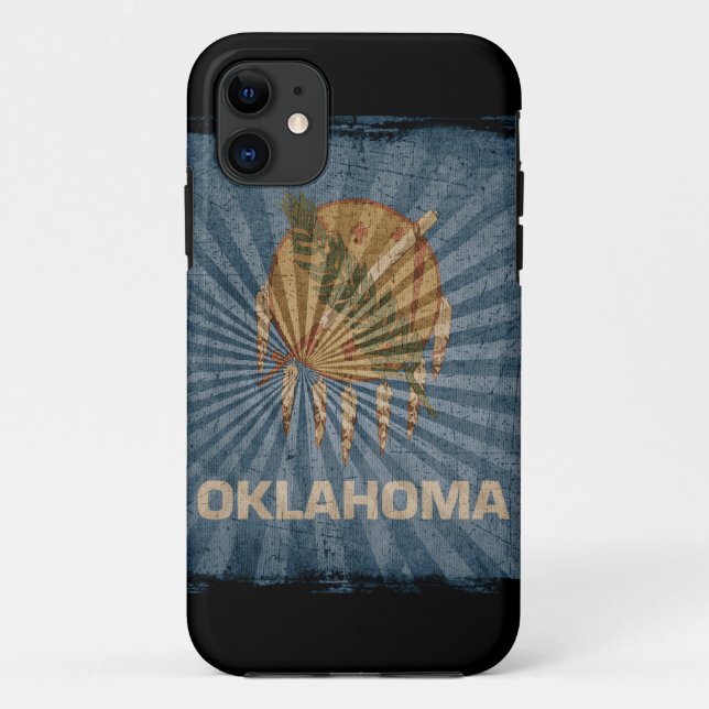 Iphone 5 Case with state flag of Oklahoma (Back)